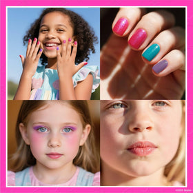 Townley Girl brushes and nail file close-up aiding precise pretend application