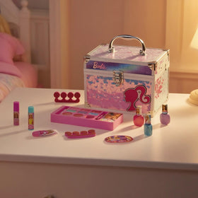 Townley Girl child using the makeup kit enjoying safe creative play