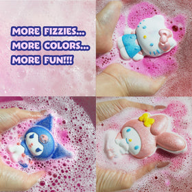 Townley Girl close-up of painted bath bomb texture, shows playful character detail