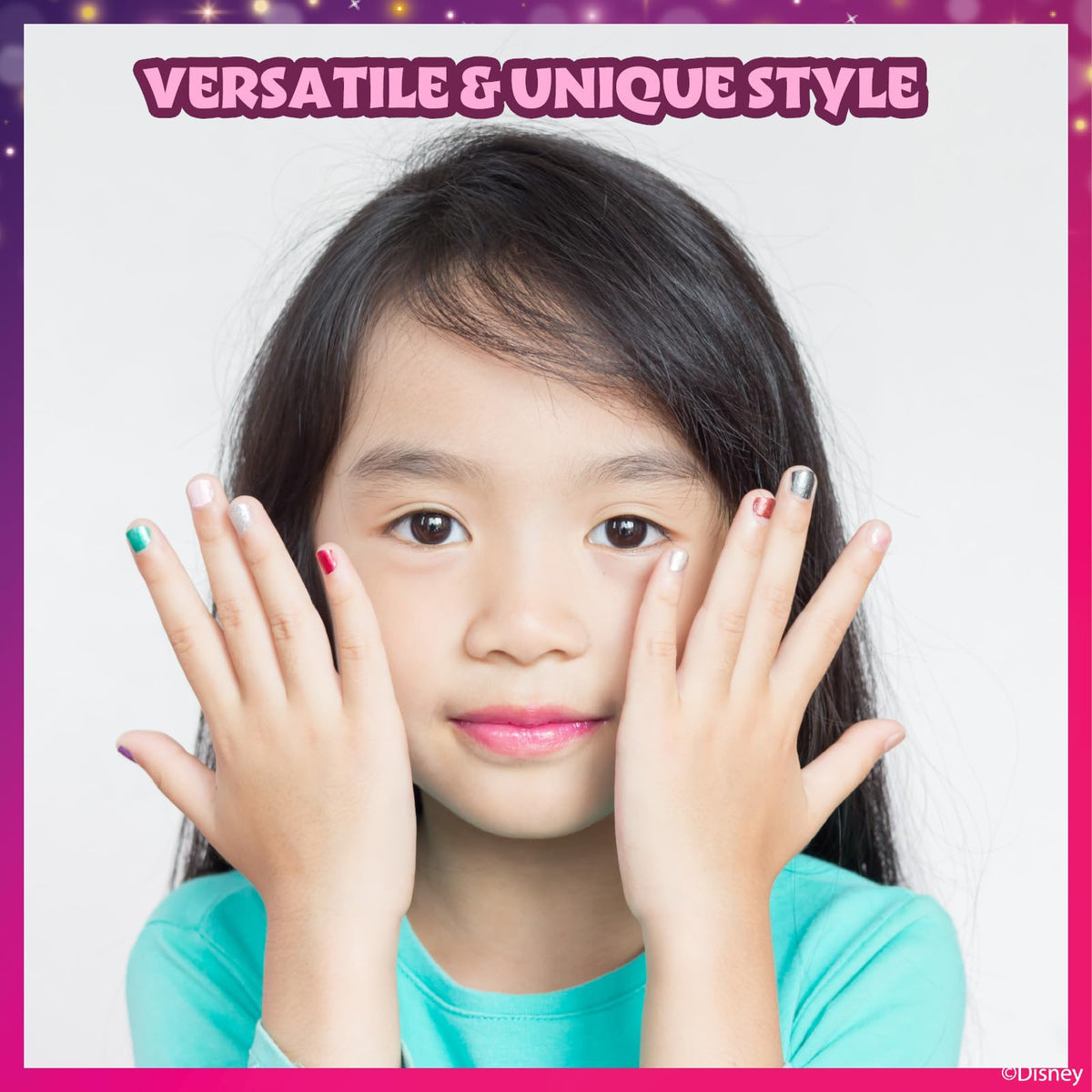 Townley Girl child hands painting nails illustrating simple application benefit