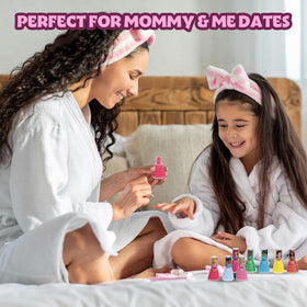 Townley Girl peeled polish lifting to show remover-free easy removal