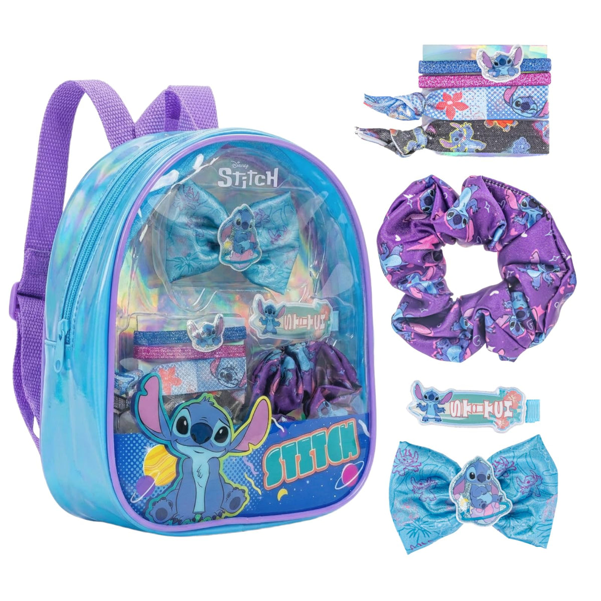 Townley Girl front of mini Stitch gift bag showing organization and portability