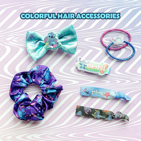 Townley Girl elastic hair ties close-up showing gentle hold for small ponytails