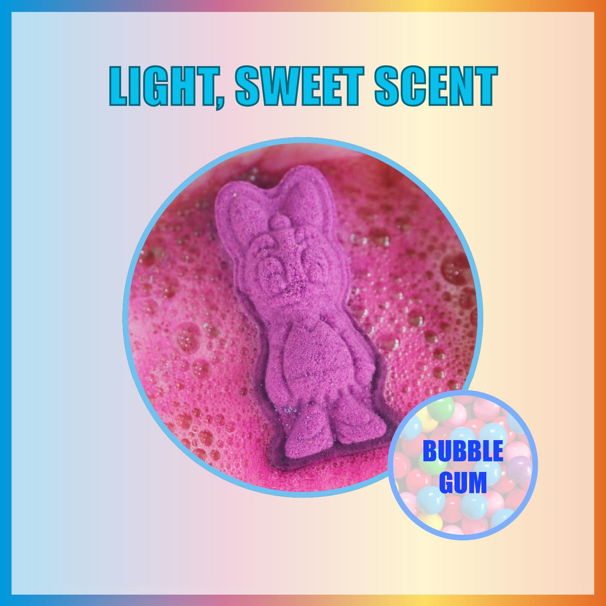 Townley Girl fizzing bath bomb in tub producing bubbles and sweet scent