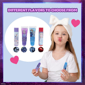 Townley Girl flavored lip balm tubes displayed showing grape and cherry flavors