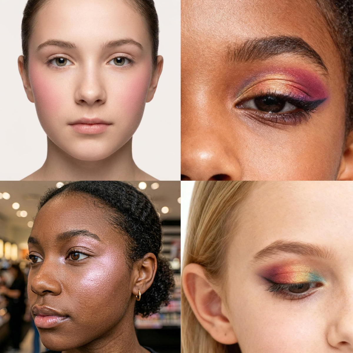 Townley Girl swatches showing matte and shimmer finishes for variety