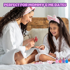 Townley Girl full kit laid out to show scale and included tools for at-home spa play