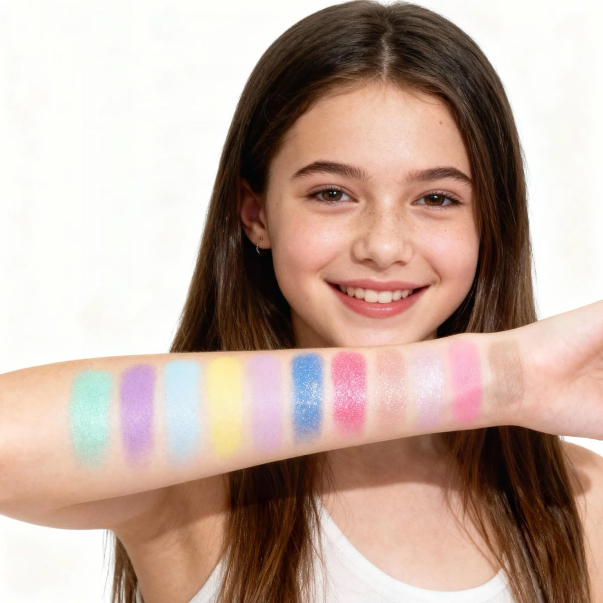 Townley Girl palette in hand to show scale and portable size