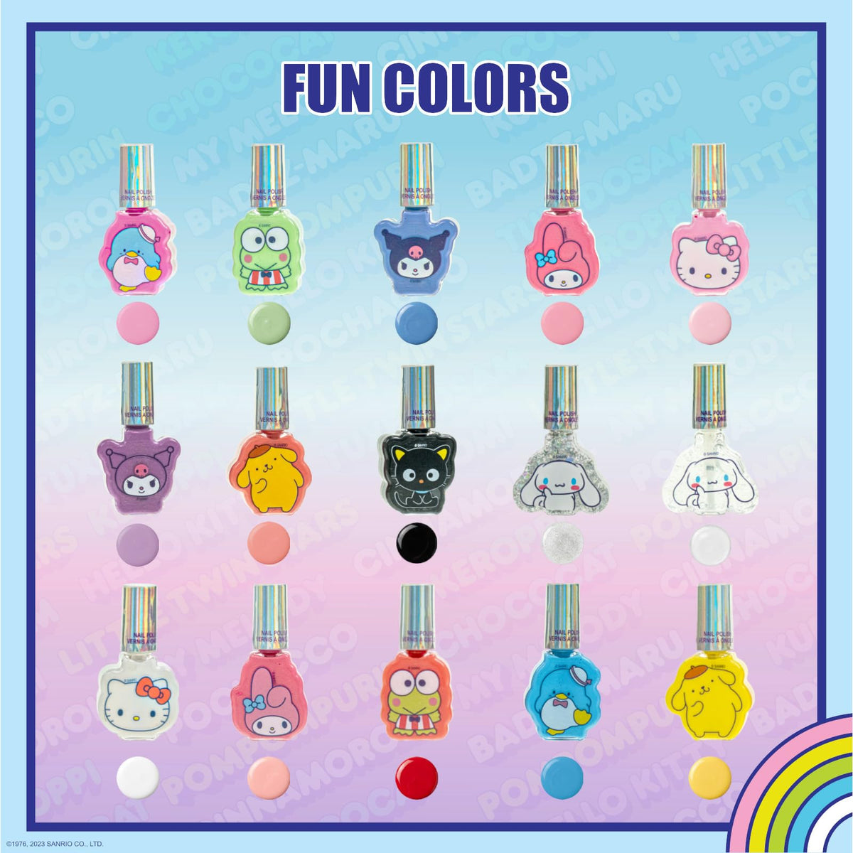 Townley Girl brush detail in bottle showing easy application control