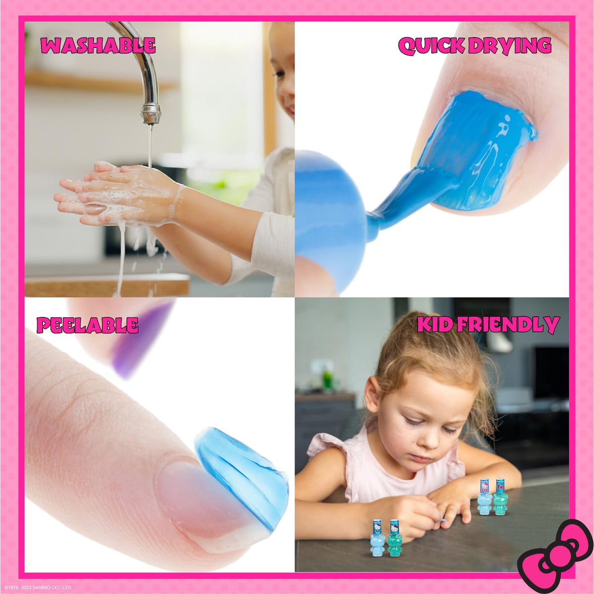 Townley Girl brush close-up showing smooth bristles for precise child-friendly application