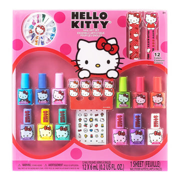 Townley Girl front packaging showing Hello Kitty kit, clear contents and bright colors