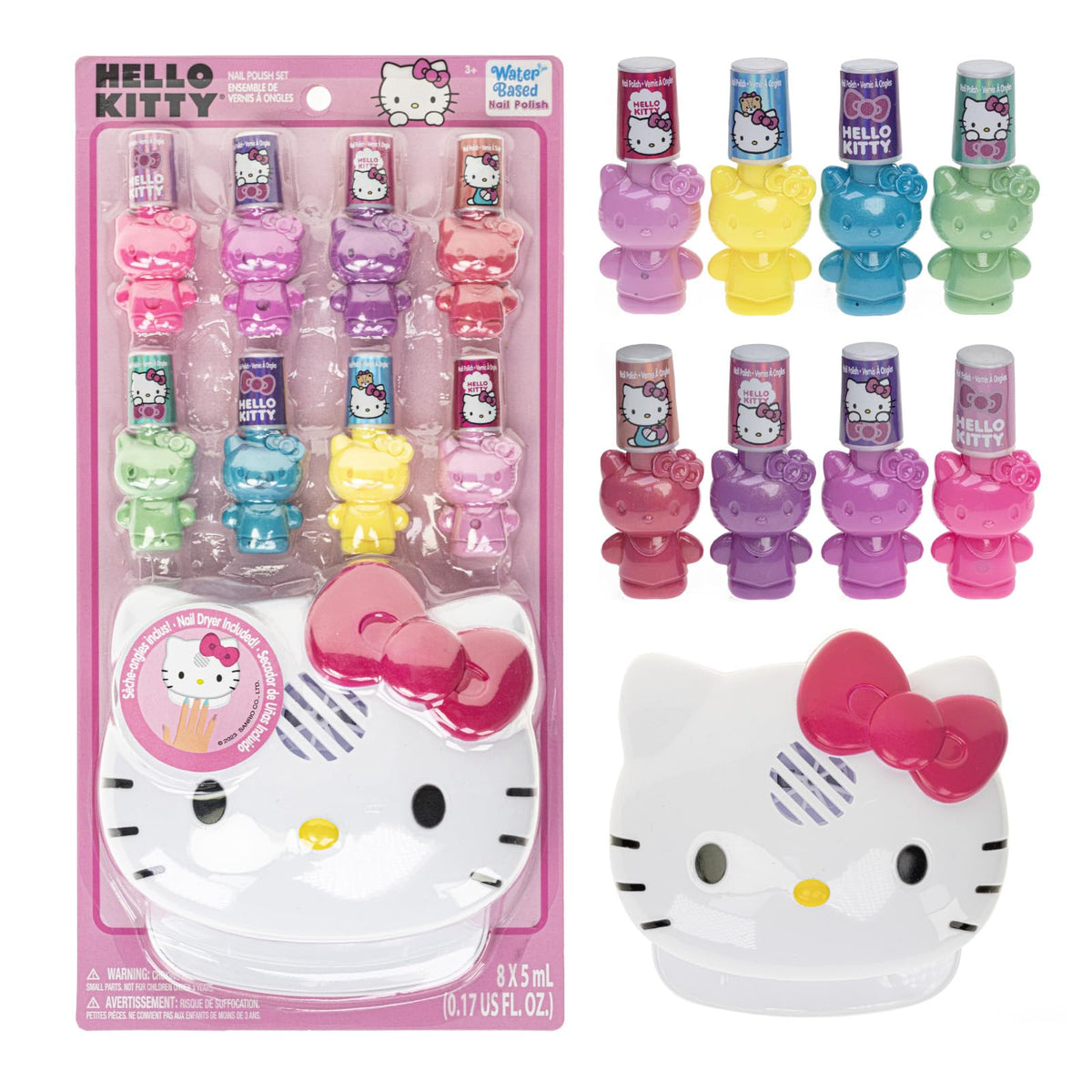 Townley Girl front packaging showing set contents and Hello Kitty theme for easy gifting