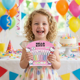 Townley Girl Hello Kitty gift bag party favors display showing ready-to-give presentation