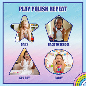 Townley Girl child applying polish demonstrating simple, quick drying