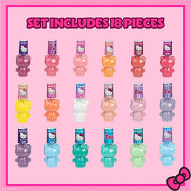 Townley Girl open bottles display colorful water-based polishes for easy selection