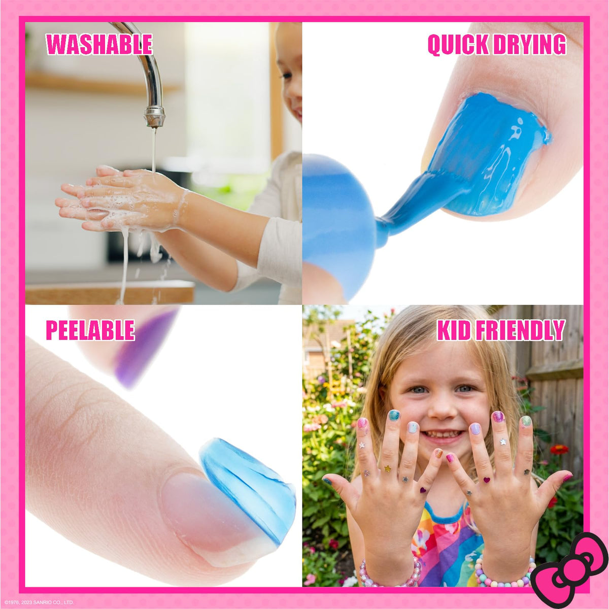 Townley Girl shimmer polish texture detail highlighting glossy sparkle finish