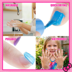 Townley Girl shimmer polish texture detail highlighting glossy sparkle finish
