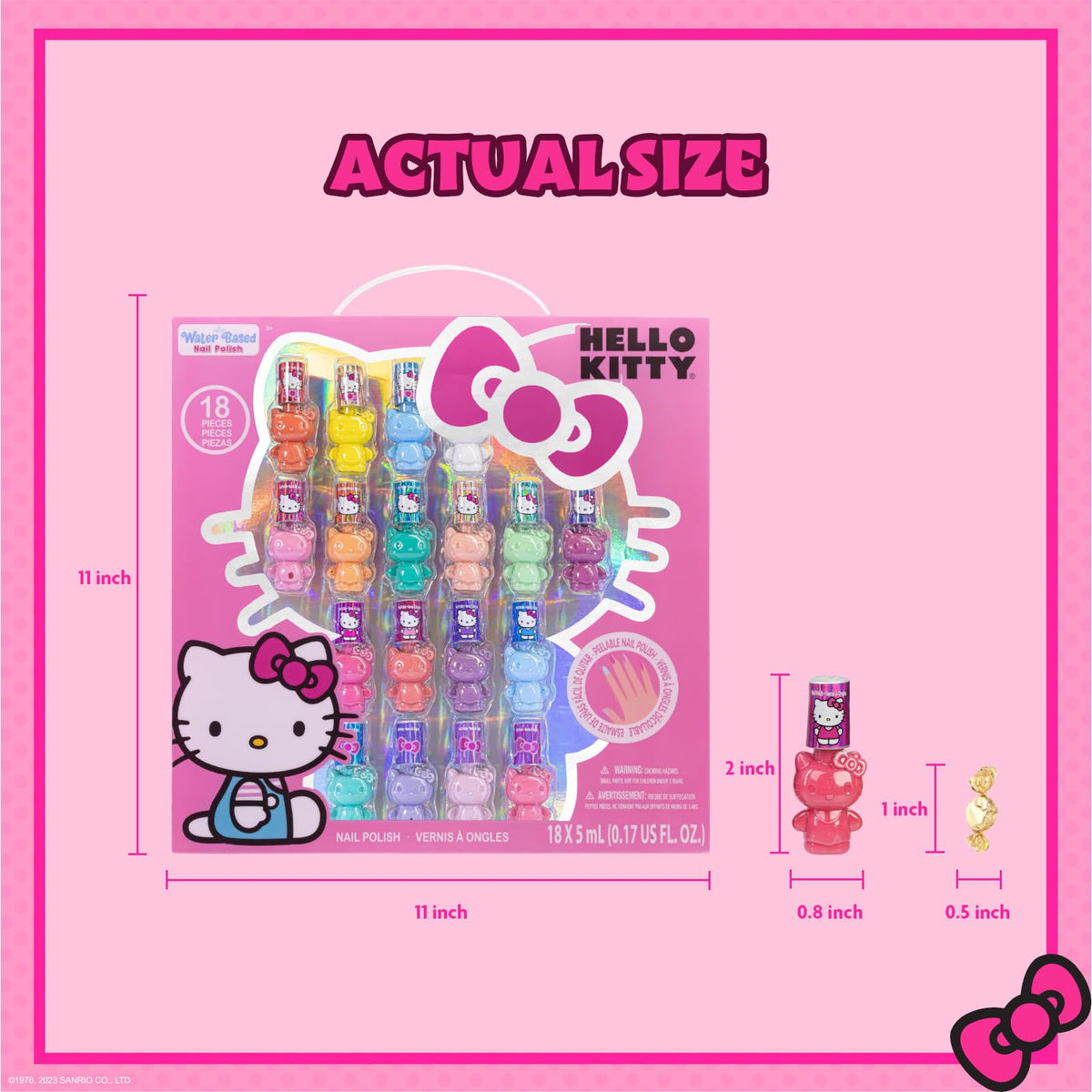 Townley Girl polish swatches on color fan illustrating shade range for creative mixing