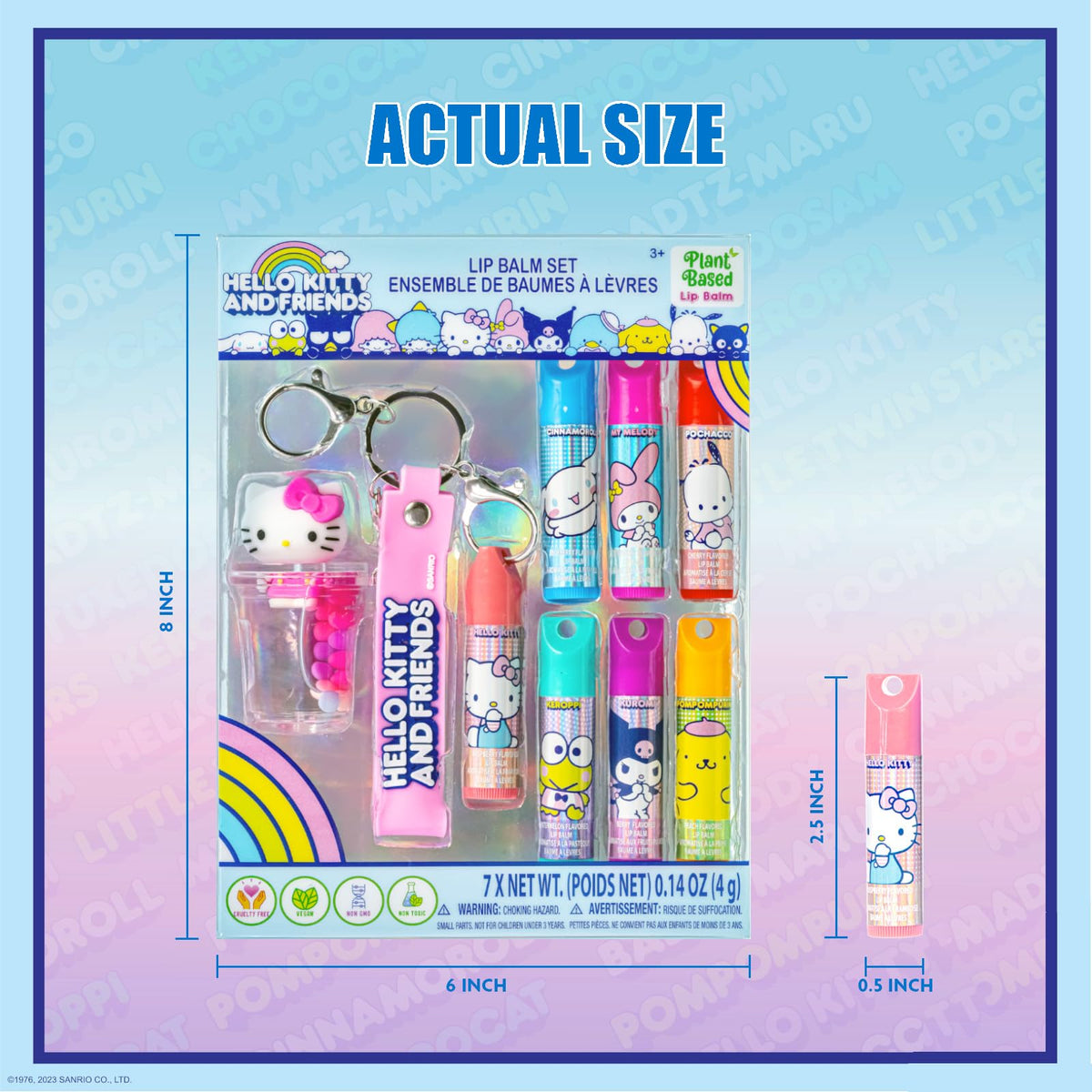 Townley Girl tube held in hand for scale, compact size ideal for kids pockets