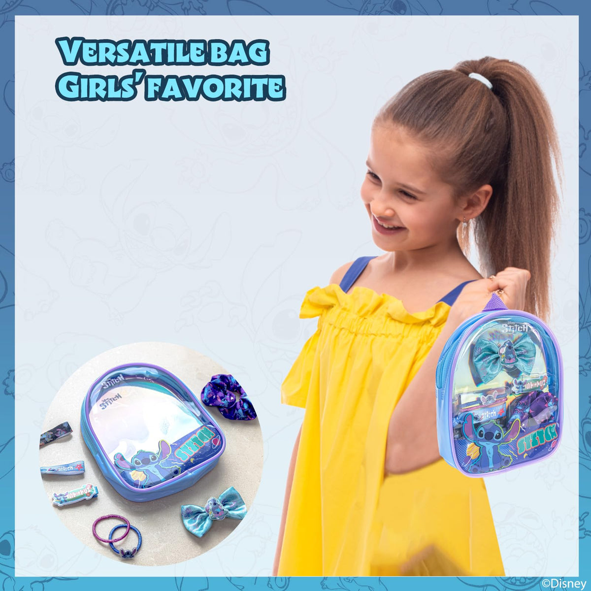 Townley Girl mini bag in hand showing compact size for backpacks and purses