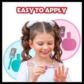 Townley Girl brush applicator demonstrating smooth, kid-friendly strokes