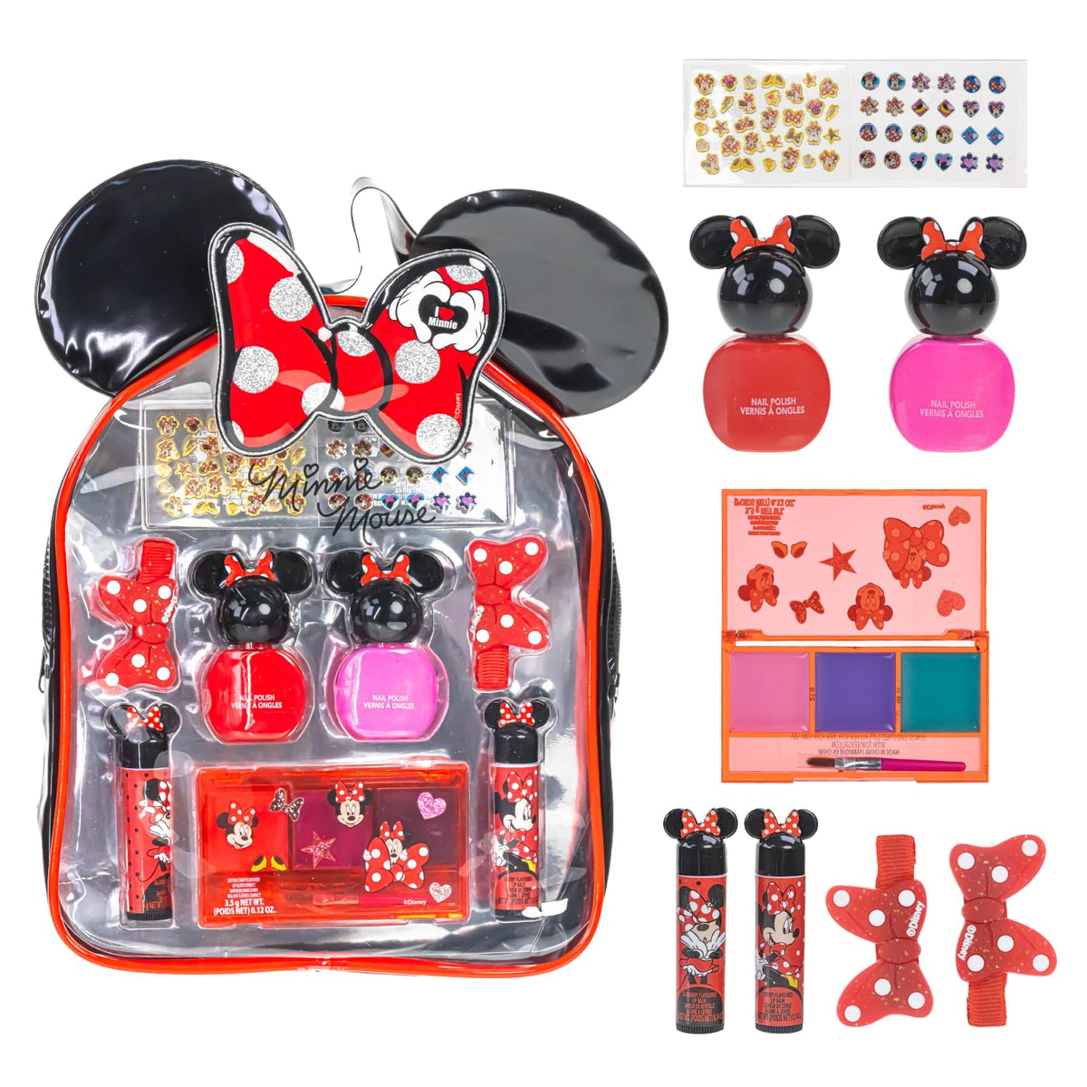 Townley Girl front packaging showing Minnie set and clear bag for easy gifting