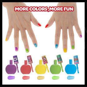 Townley Girl polish applied on child's hands, quick-dry and neat
