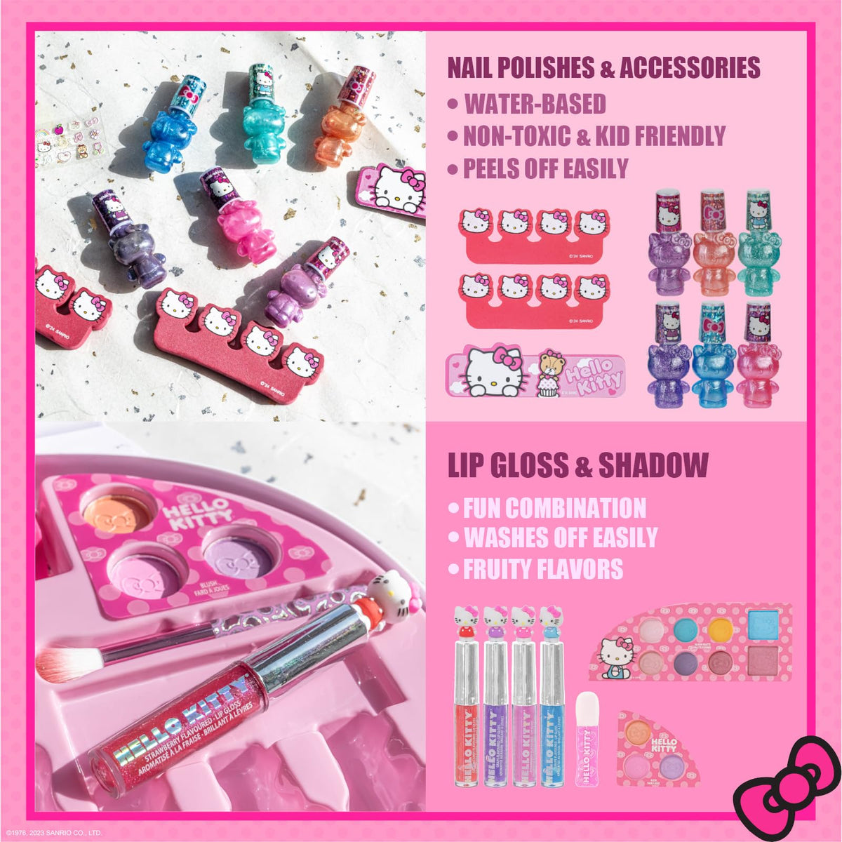 Townley Girl peelable nail polish bottles close-up showing vivid colors