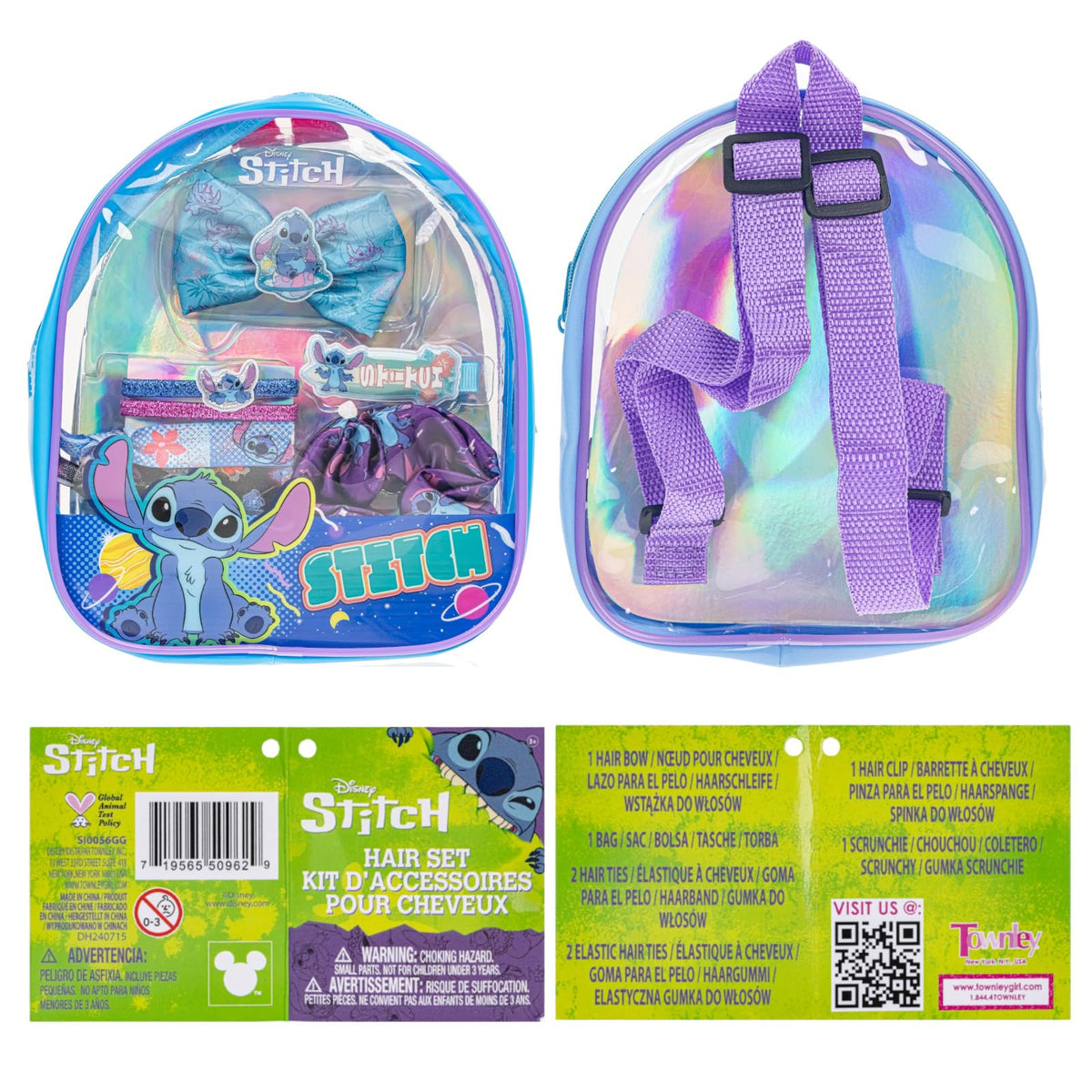 Townley Girl product packaging and label showing included contents and safety