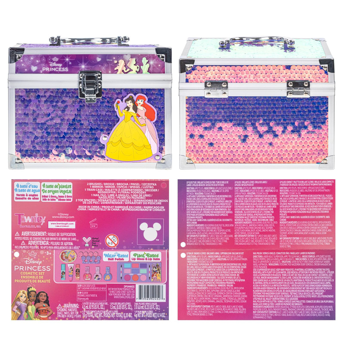 Townley Girl outer packaging and label showing included items and child-safe claims
