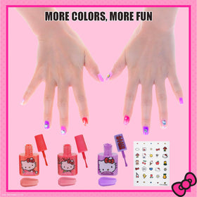 Townley Girl polish bottle close-up with brush, demonstrating smooth easy application