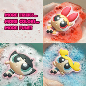 Townley Girl Blossom character bath bomb close-up showing painted detail and texture