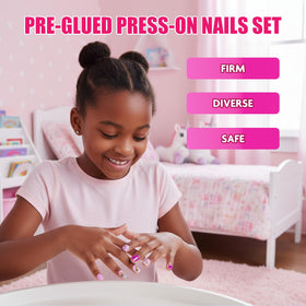 Townley Girl view of pre-adhesive backing for easy peel-and-press application