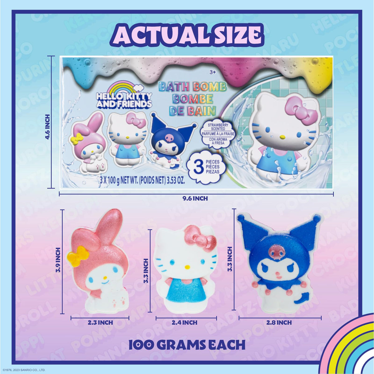 Townley Girl hand holding a bath bomb to show size, helpful for parents