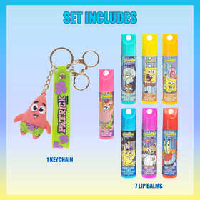 Townley Girl seven colorful lip balm tubes displayed offering scent variety