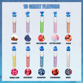 Townley Girl ten lip gloss tubes arranged to show variety and easy sharing