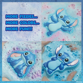 townley girl bath bomb fizzing in tub with bright color release, engaging sensory play