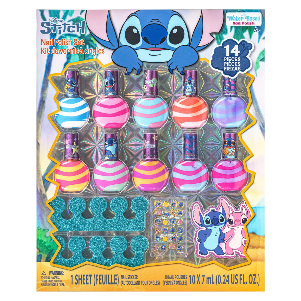 Townley Girl front packaging showing colorful 10-piece polish set and swirl design benefit