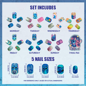 Townley Girl full set laid out featuring tips and colors for creative mixes