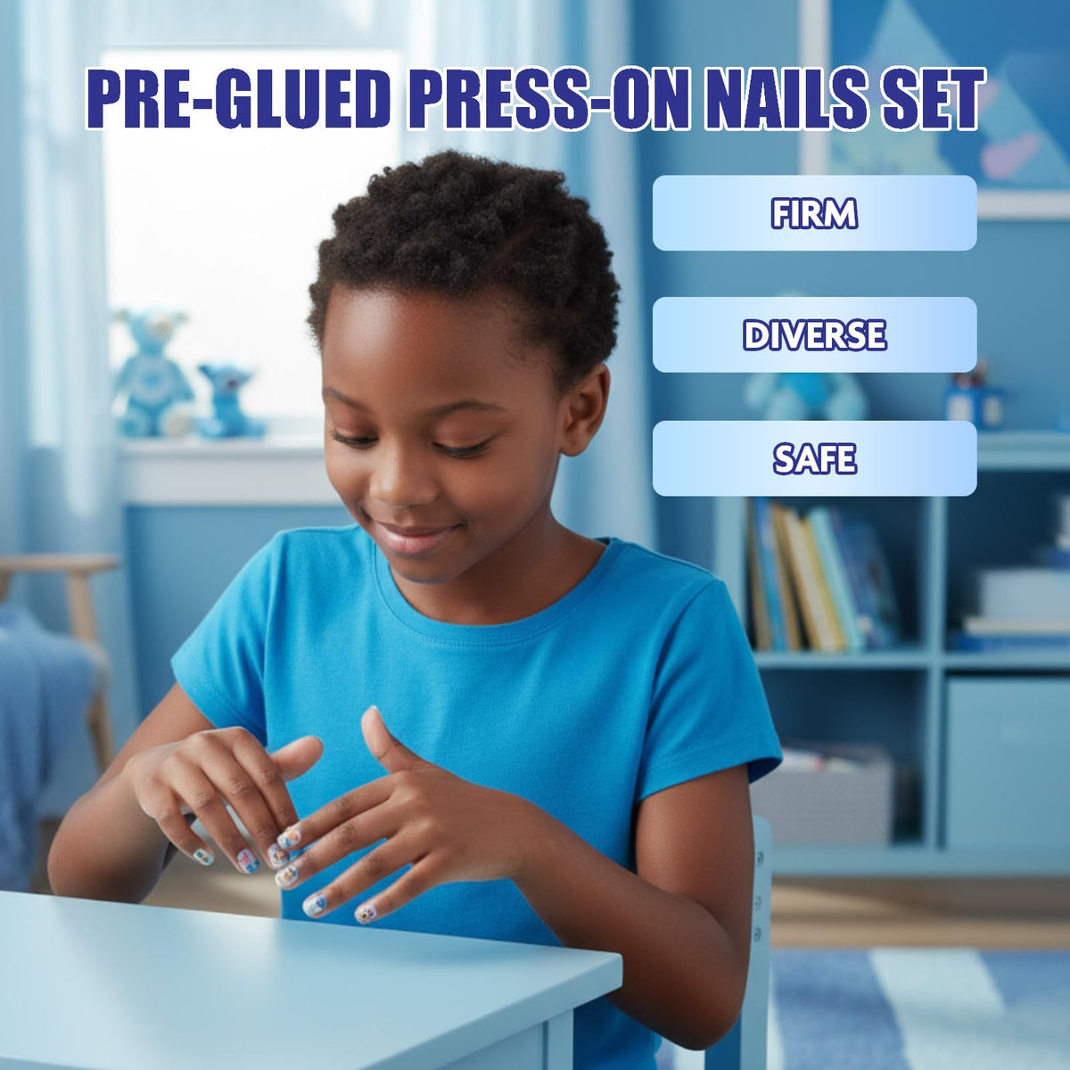 Townley Girl glitter nail texture detail highlighting sparkle and fun
