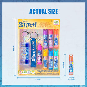 Townley Girl keychain clipped to a backpack for portable lip care on the go