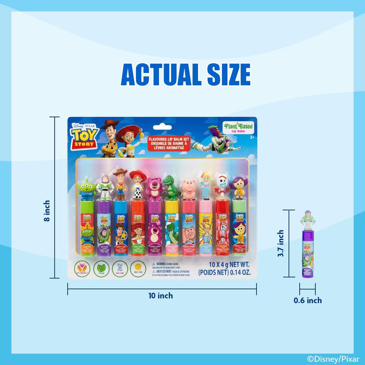 Townley Girl ten tubes displayed to show flavor variety and colorful packaging appeal