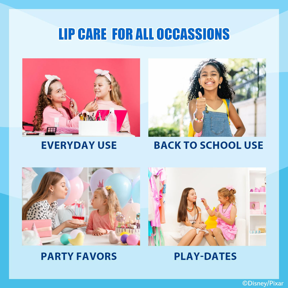 Townley Girl removed topper beside tube demonstrating interchangeable characters and fun
