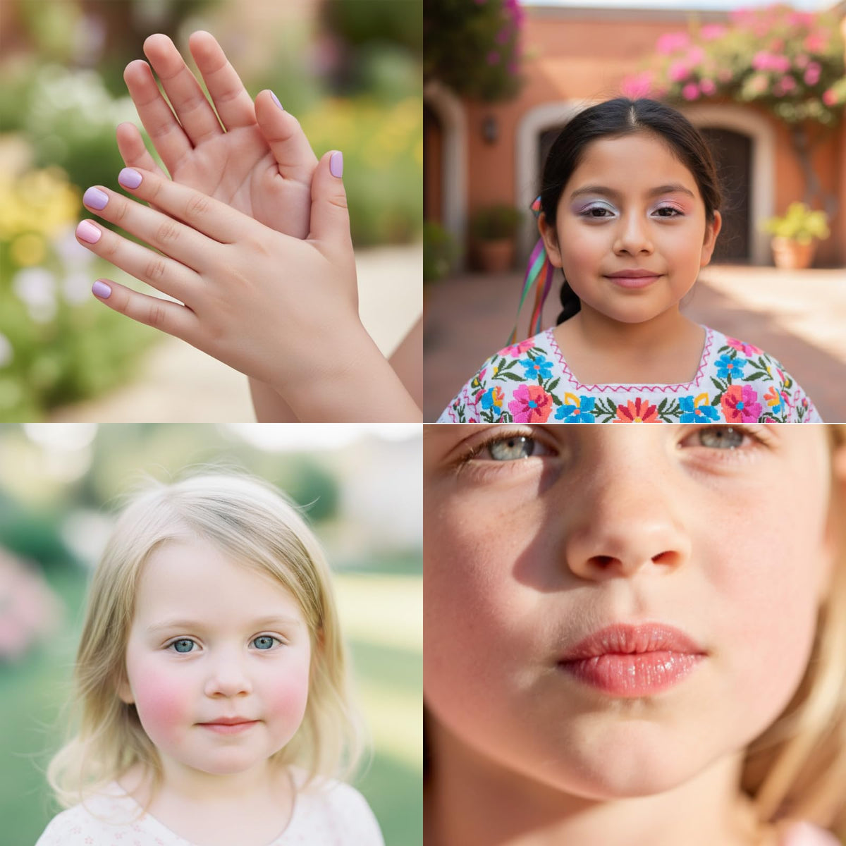Townley Girl child using the train case set at a playdate encouraging imaginative play