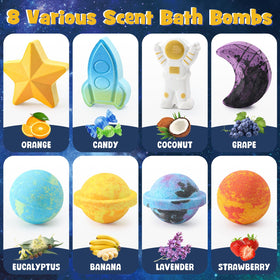 Toylink bath bomb fizzing in tub producing colorful water and rich bubbles for fun