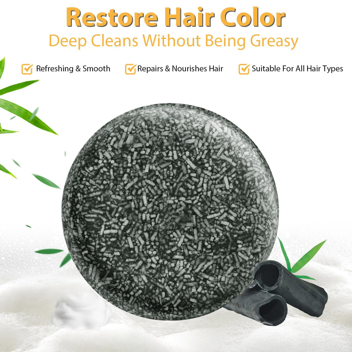 TPTAL application on wet hair demonstrating gradual darkening and nourishment