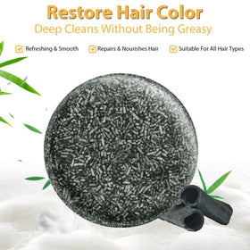 TPTAL application on wet hair demonstrating gradual darkening and nourishment