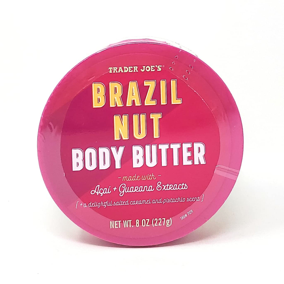 Trader Joe's close-up texture of butter melting, shows creamy moisture