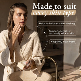 TRADITIONAL NUTRIENTS soap surface detail showing smooth texture and handcrafted quality.