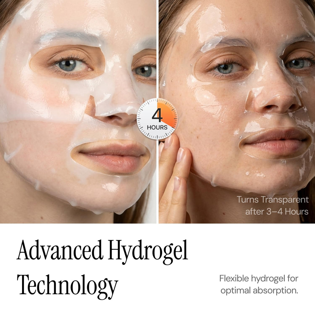 Trancend serum dispensed detail showing rich collagen soak for deep hydration